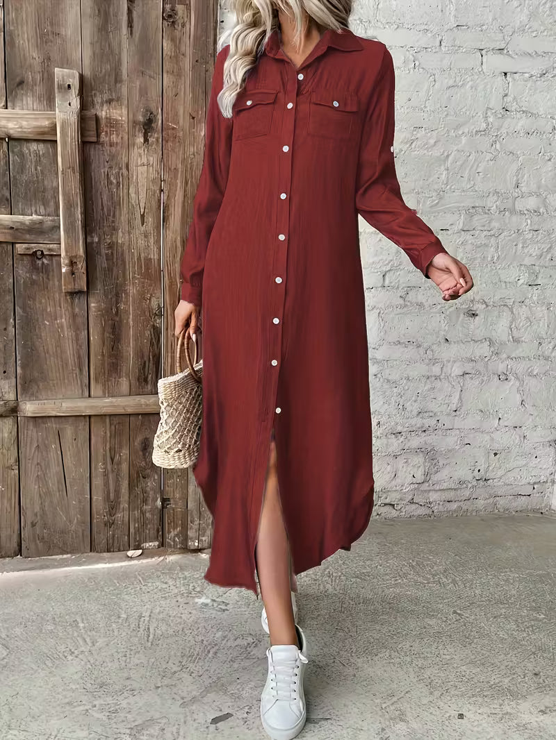 Bellavita™ | Vestido Largo – Look Minimalista con Encanto Europeo y Tejido Premium