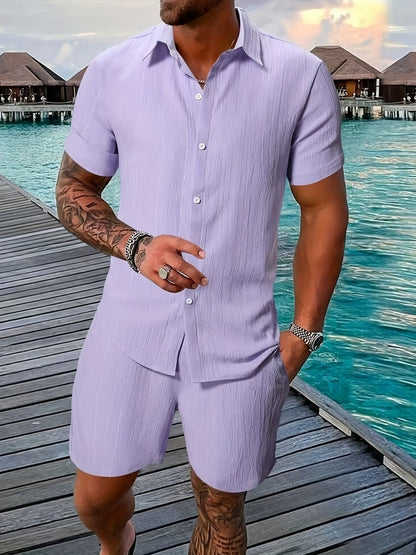 [BUY 1 GET 1 FREE] Vienna Premium Shirt & Shorts Set - Kolazi