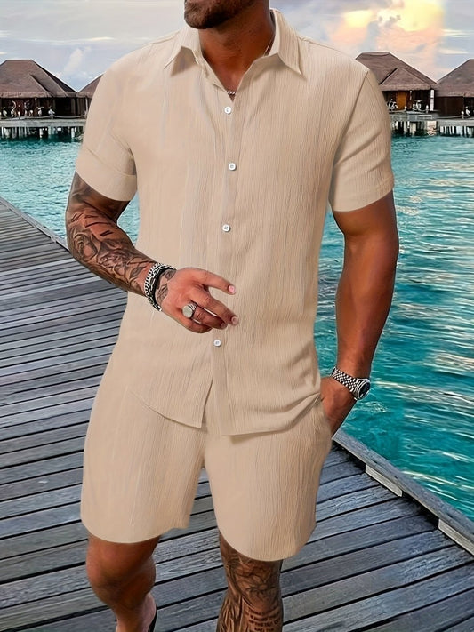 [BUY 1 GET 1 FREE] Vienna Premium Shirt & Shorts Set - Kolazi