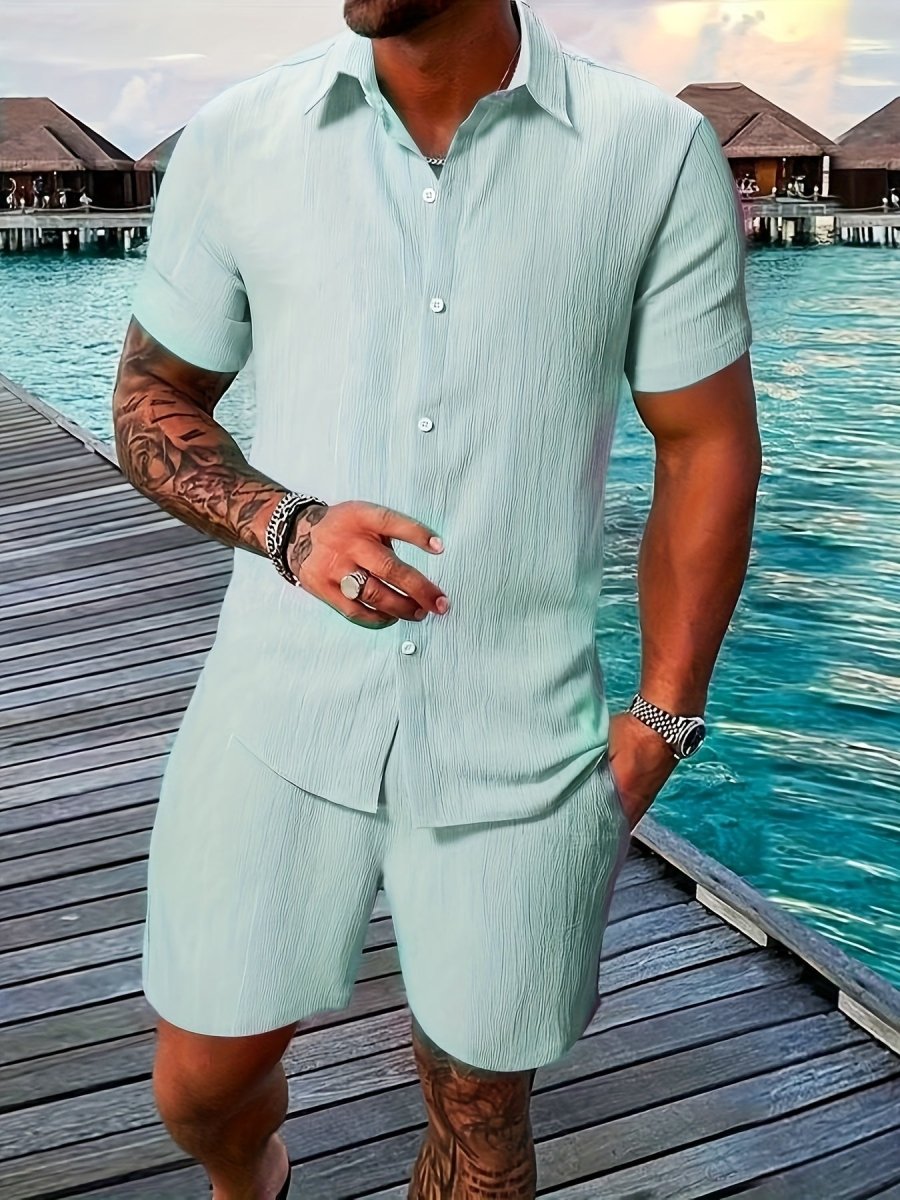 [BUY 1 GET 1 FREE] Vienna Premium Shirt & Shorts Set - Kolazi