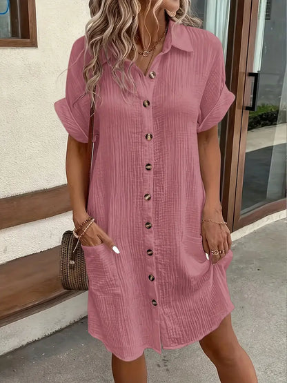 Alessia & Co™ | Vestido Suelto – Corte y Textura Suave de Alta Gama