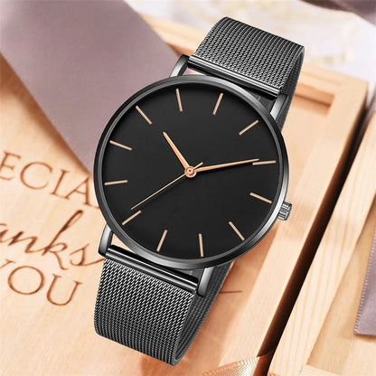 Men's Minimalist All Black Watch - Kolazi
