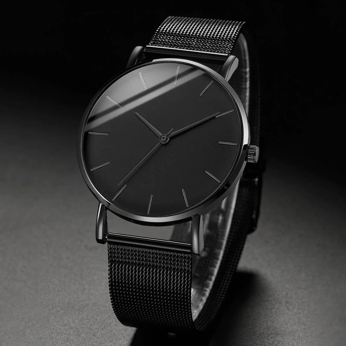 Men's Minimalist All Black Watch - Kolazi